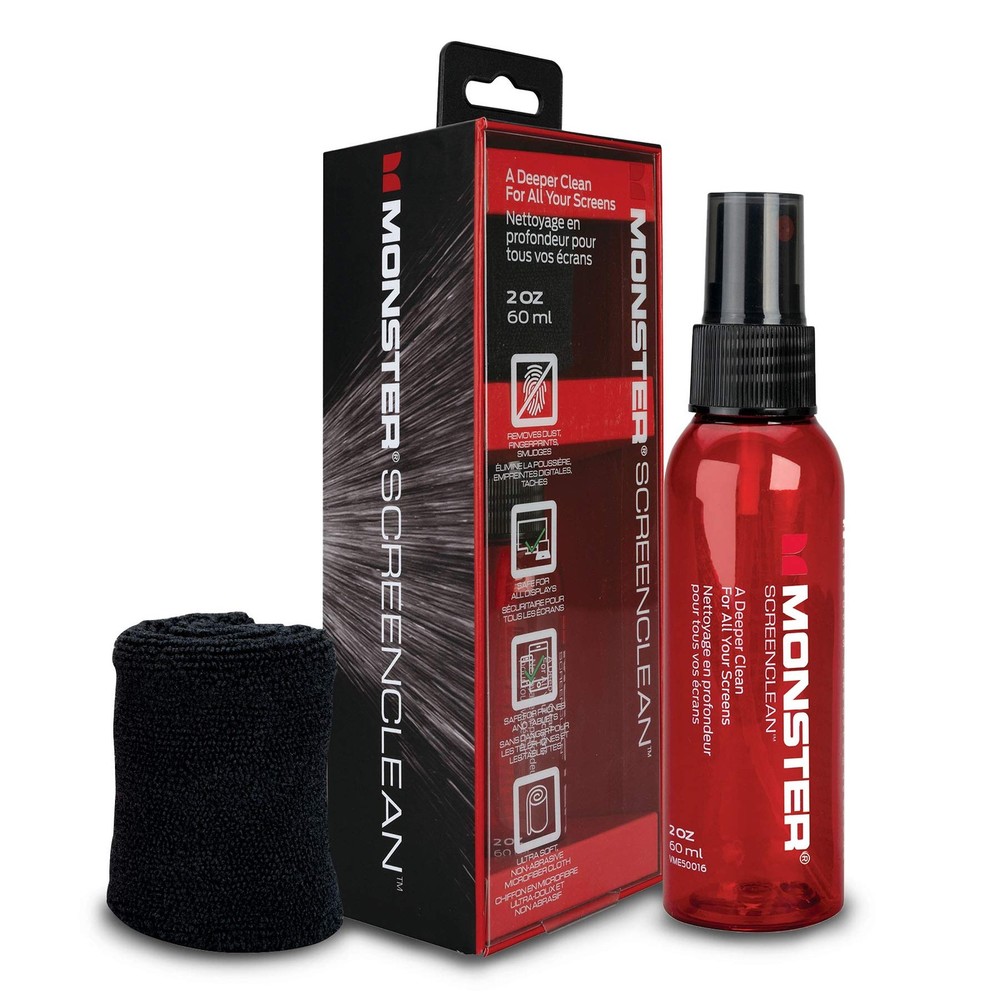 Screen Cleaner Kit, 60 mL, Microfiber Cloth, for HDTVs, , Laptops, Smartphone...