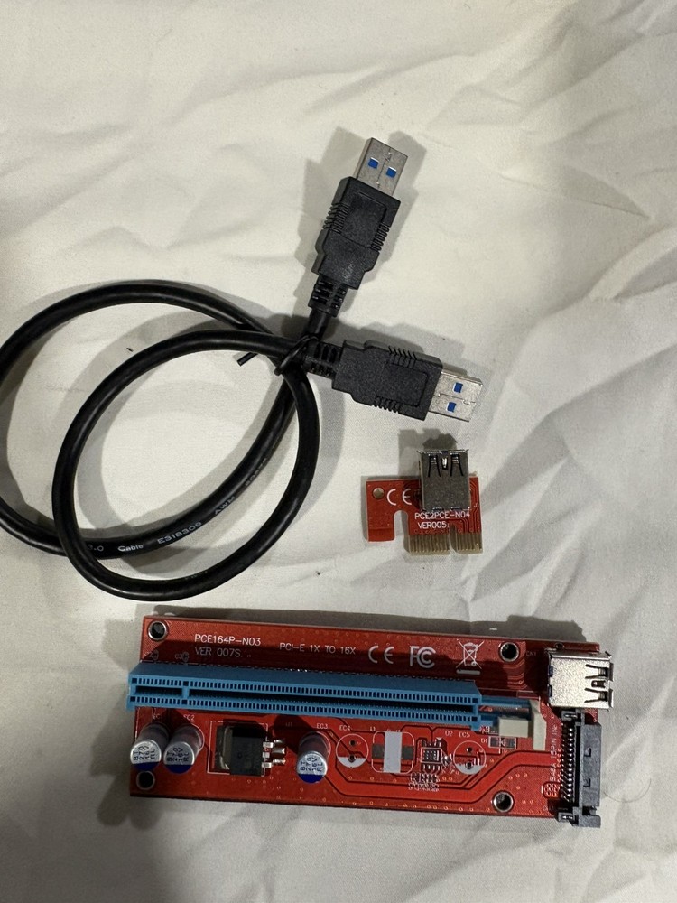 PCE164P-N07 VER 007 Riser Card adapter for Mining