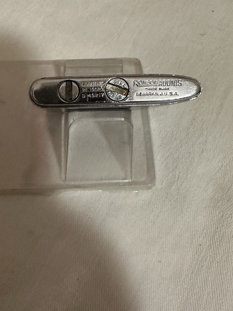 Vintage Ronson Adonis Cigarette Lighter In Box Sparks