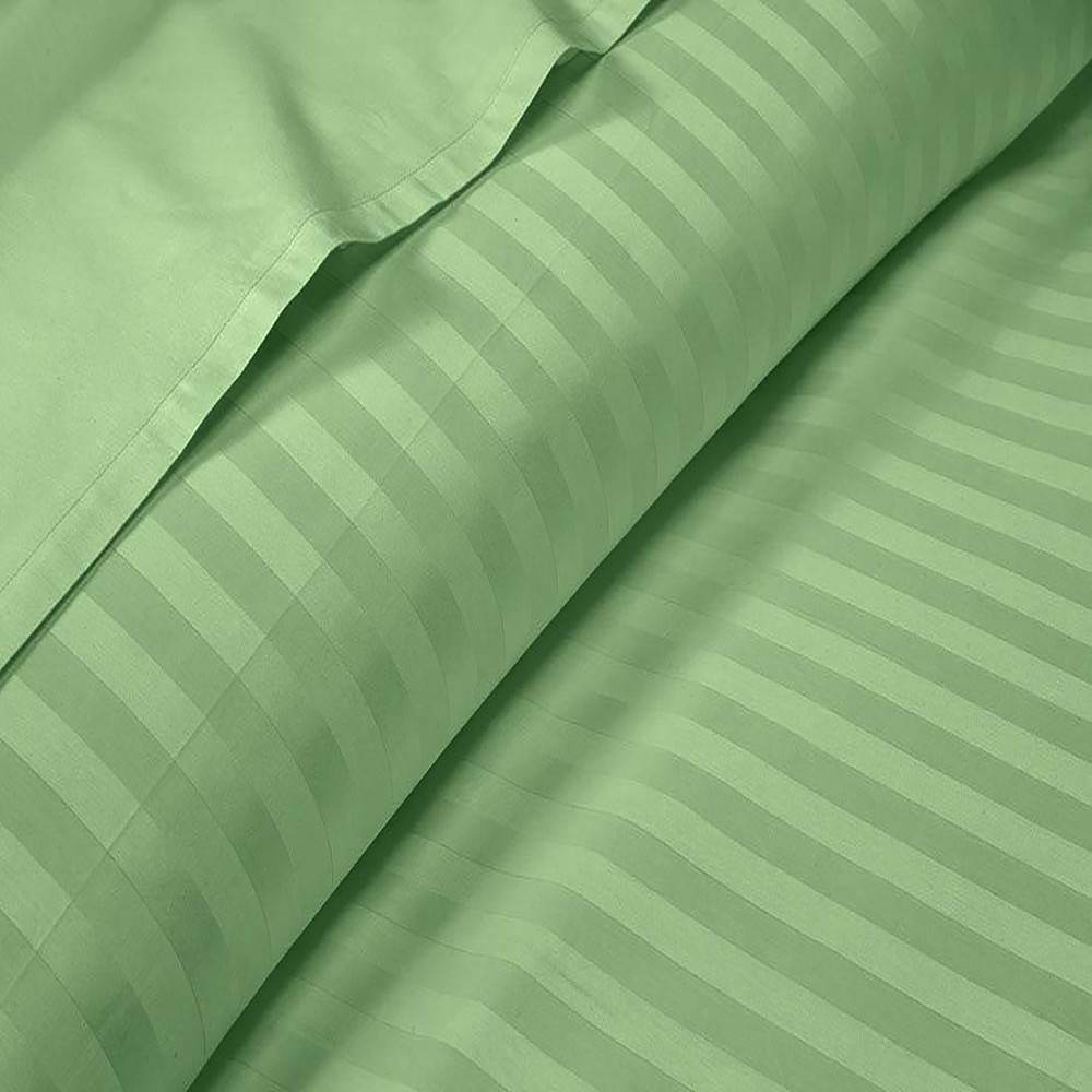 Soft Bedding 1000 - 1200 Thread Count 100% Cotton Moss Stripe Select Item