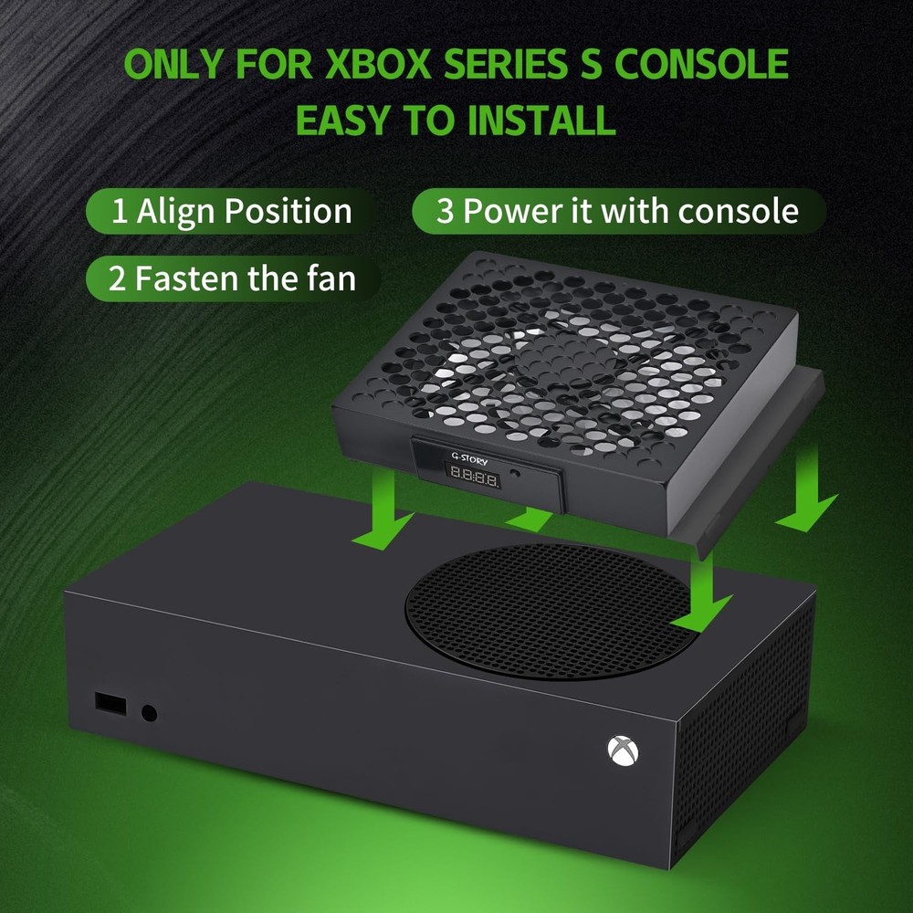 Automatic Temperature-Controlled Fan for Xbox Series S