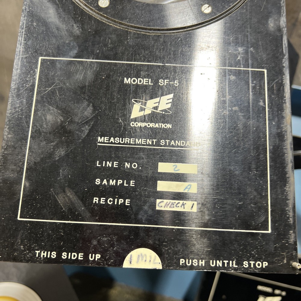 LFE Profitmaster Measurement Standards Used Surplus