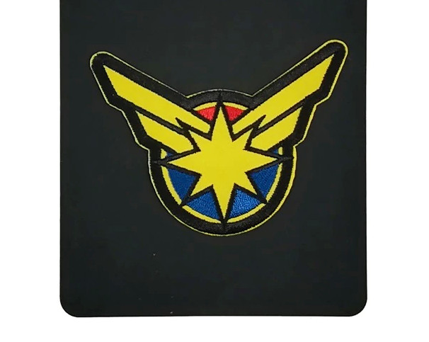 CAPTAIN MARVEL Premium Quality 4" Iron/Sewn On Embroidered Patch