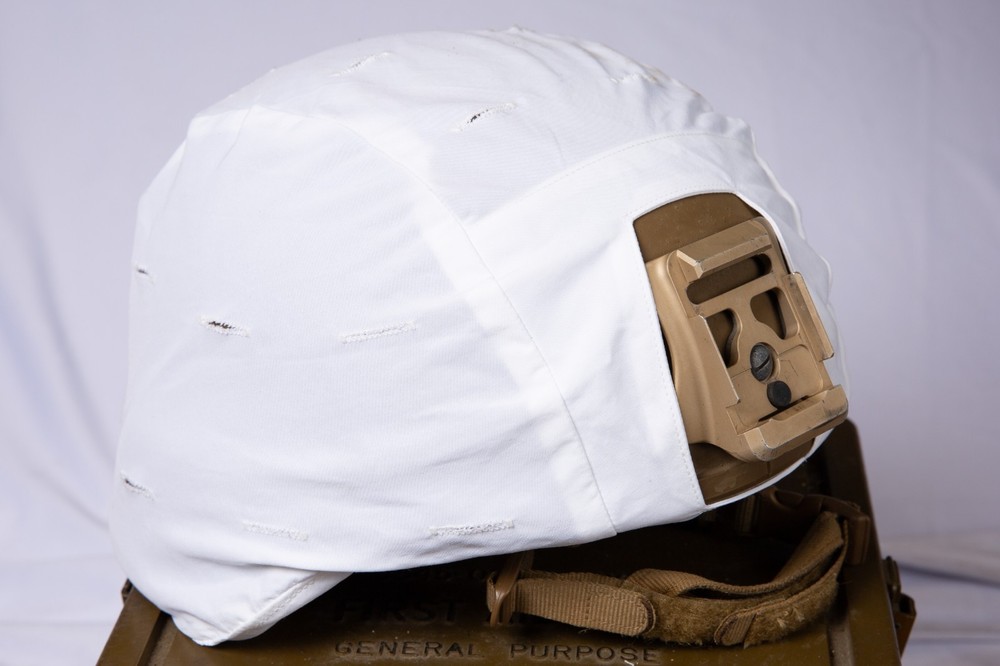 NEW USMC ECH Arctic Camo Helmet Cover White ACH NWT Medium