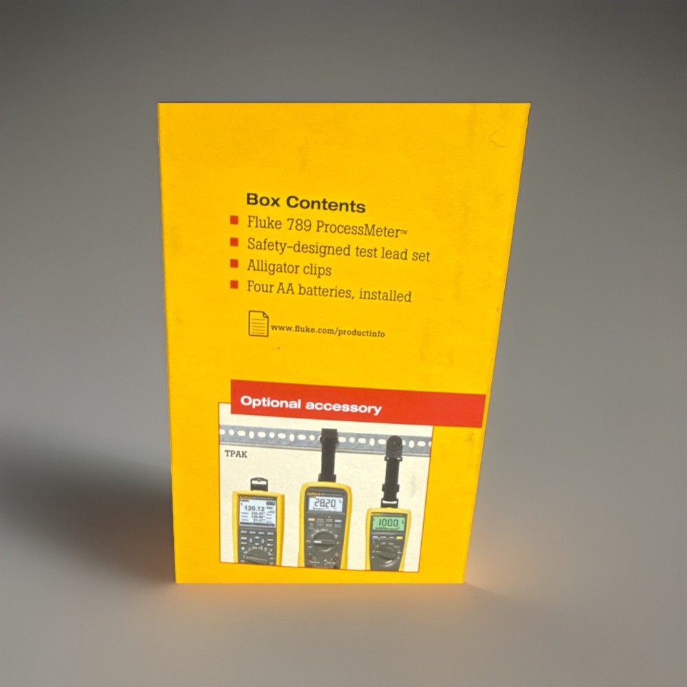 Fluke 789 ProcessMeter Digital Multimeter w/ Test Leads, Alligator Clips