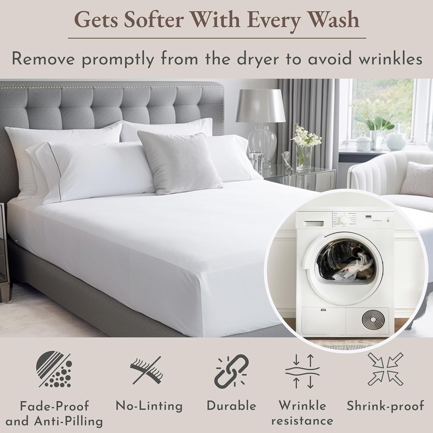 100% Cotton Bedding Set (Queen Size)