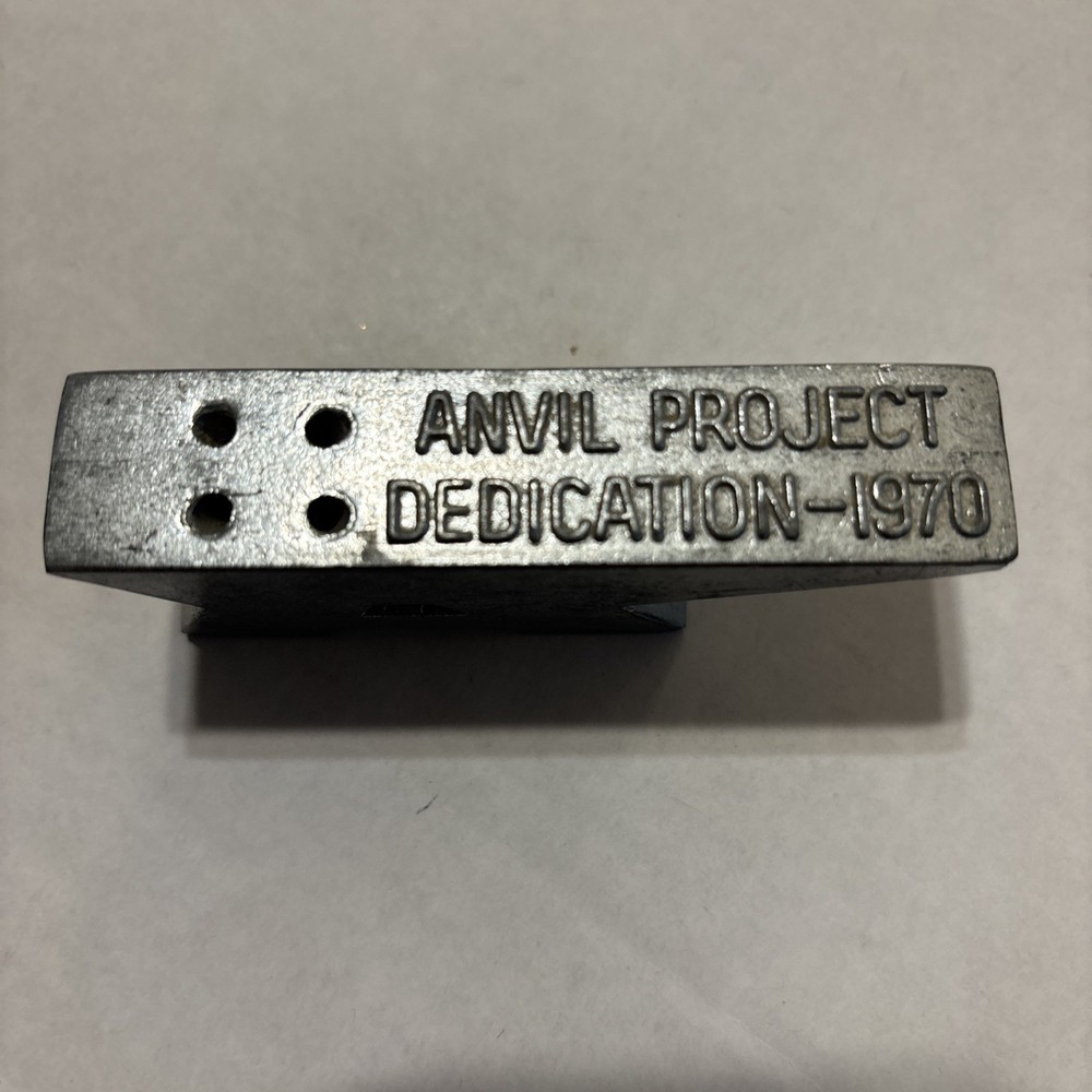 Mini Vtg Anvil Project Dedication - 1970 Blacksmith Saleman Sample/Advertising