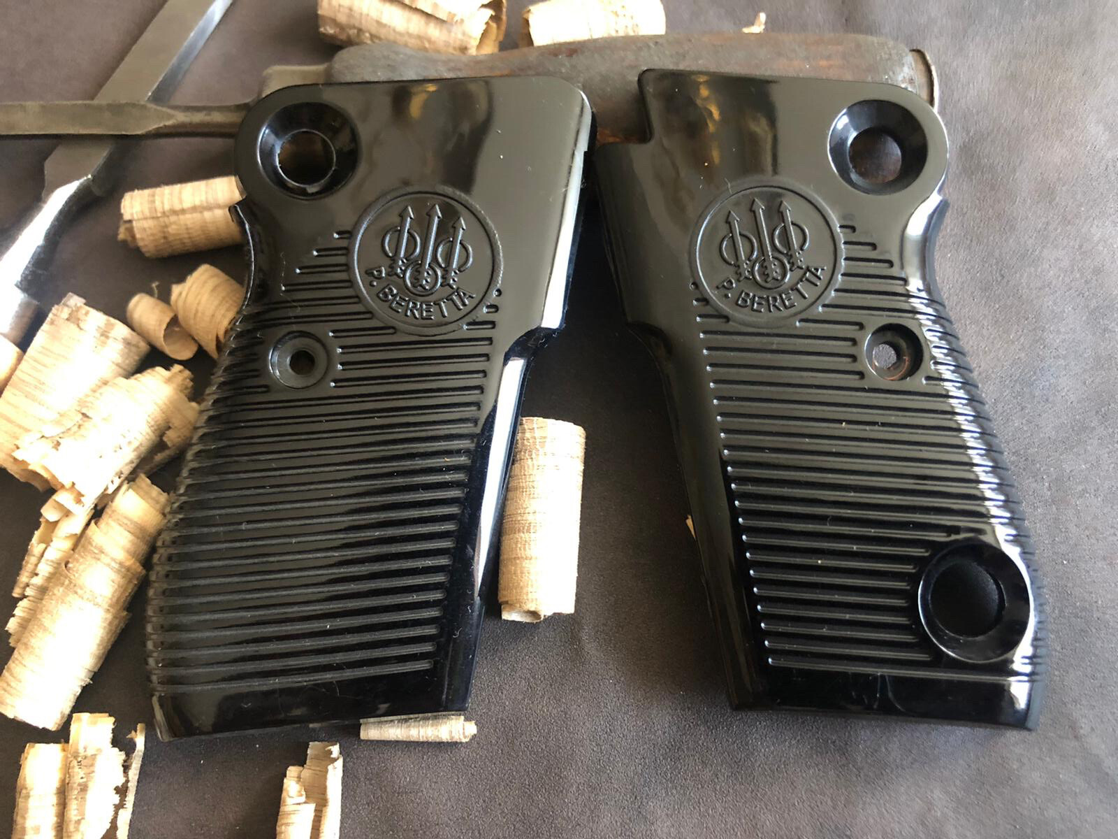 Beretta 1951. Helwan Brigadier. The Tariq (Iraqi Beretta) Black Grips. US Seller