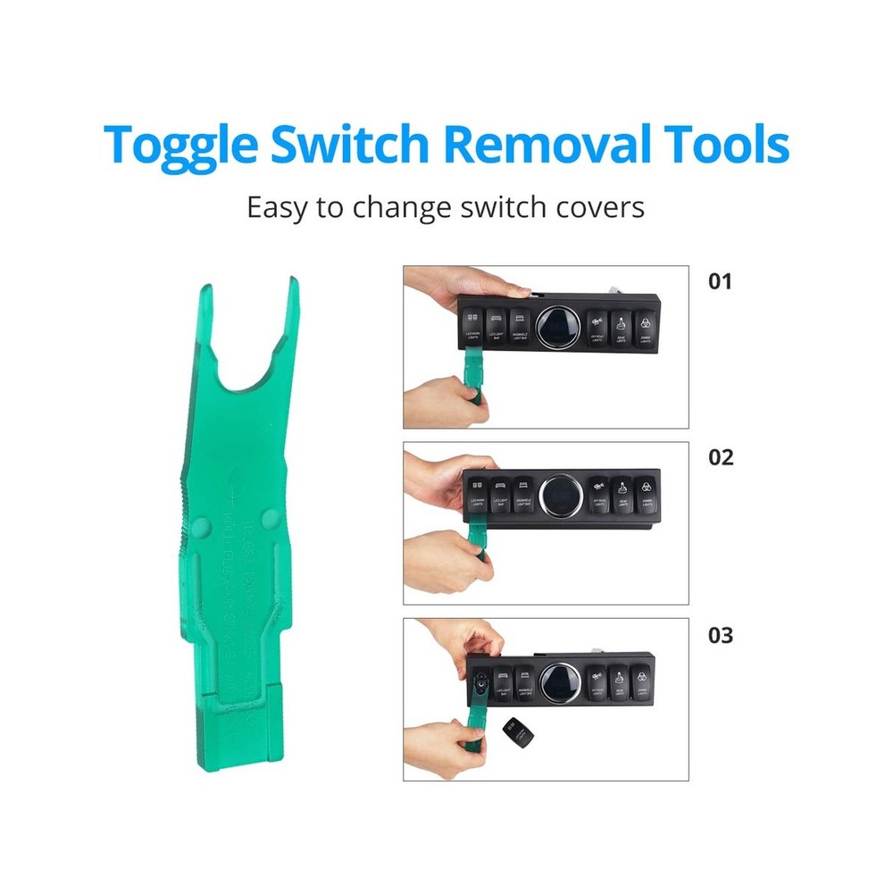 WATERWICH 6-Switch Pod Toggle Panel Overhead and Source Control System Box Wi...