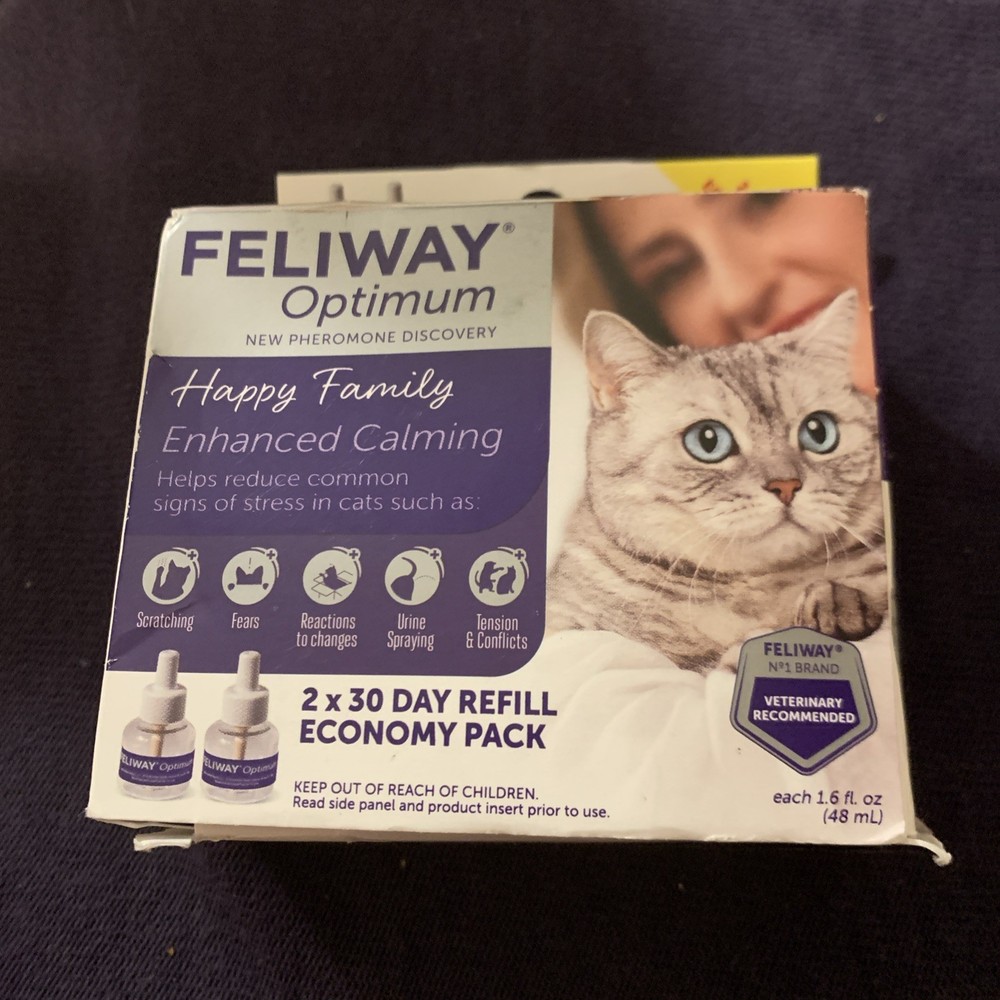 Feliway Happy Family Enhanced Calming Diffuser Refill, 2pk