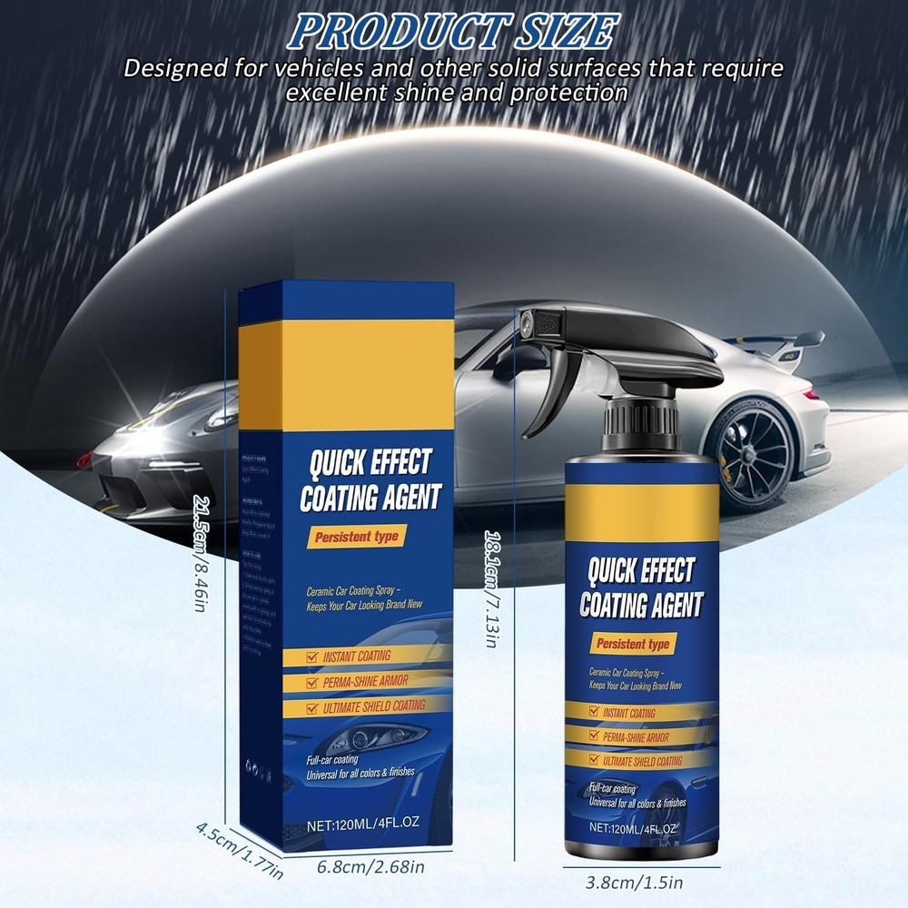 Advanced Car Quick-Acting Coating Agent Spray, Car Coating Spray, Quick Effect
