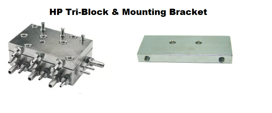 Automatic HP Tri-Block - DCI #4421 flow control handpiece adjustment & Bracket
