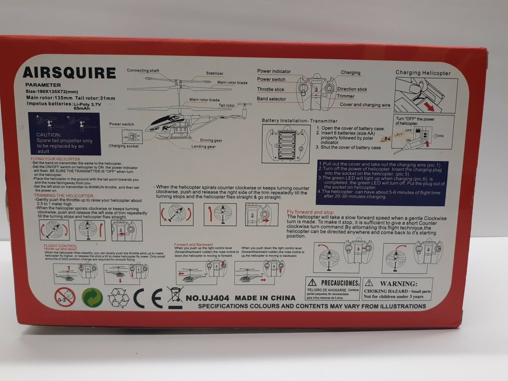 Airsquire Micro Blade Helicopter remote control