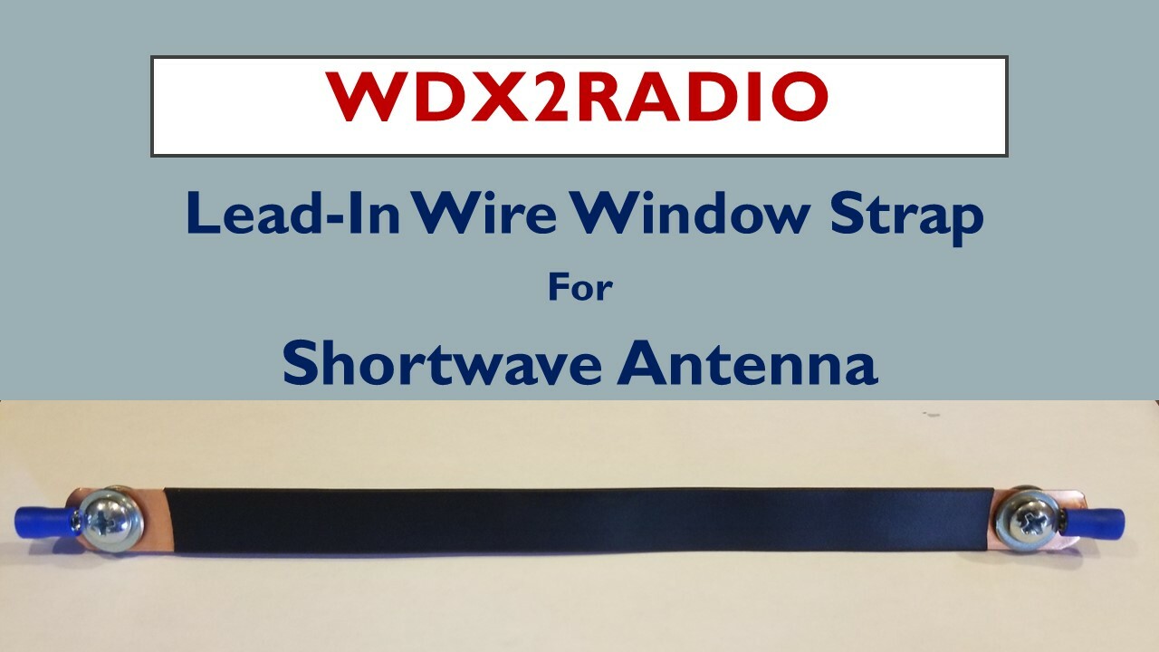 WDX2RADIO "Viper"  8" Shortwave SWL Antenna Wire Window Channel Lead In Snake