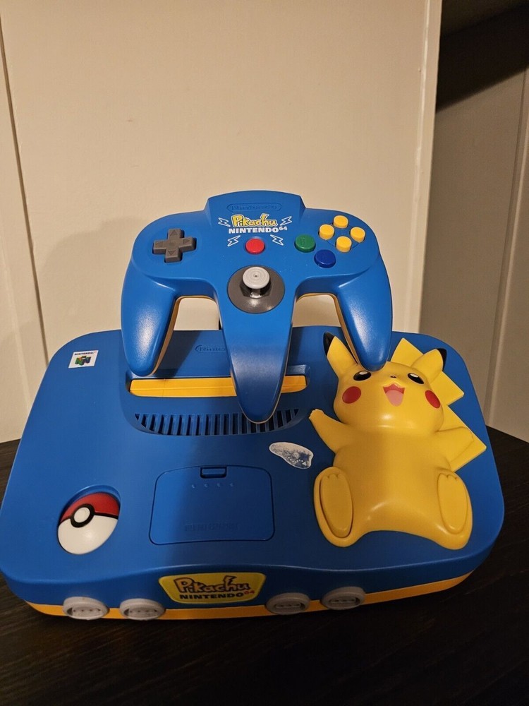Nintendo 64 Pikachu Pokemon N64 Console Display Stand Floating Controller Mount
