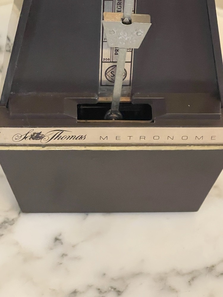 Vintage Seth Thomas Metronome E500-000 Wind Up Works