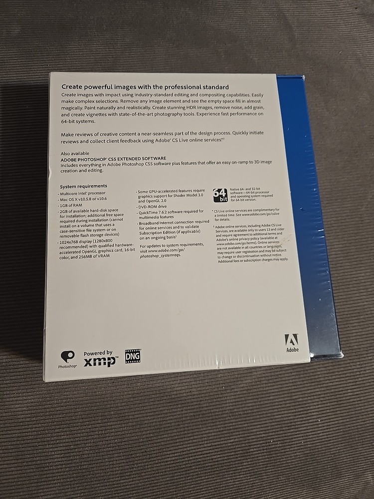 Adobe Photoshop CS5 Extended Mac OS