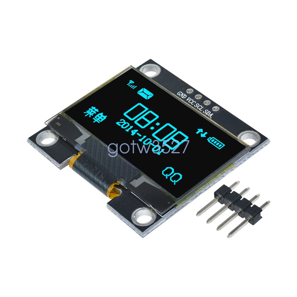 1.3" OLED LCD Display Module White/Blue IIC I2C Interface 3.3-5V For Arduino