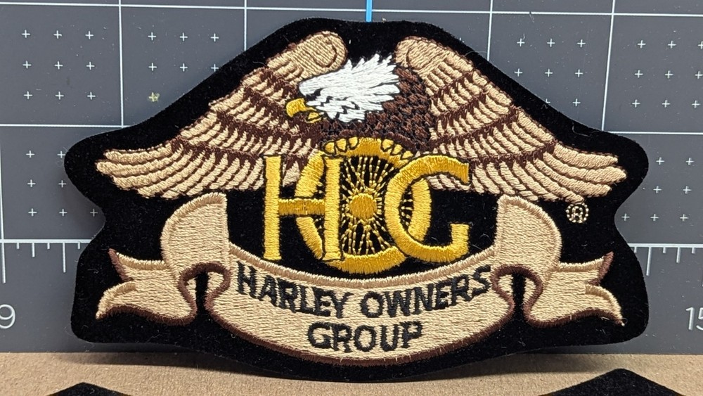 Harley-Davidson H.O.G. Eagle & Rocker Patch Set (2000s)