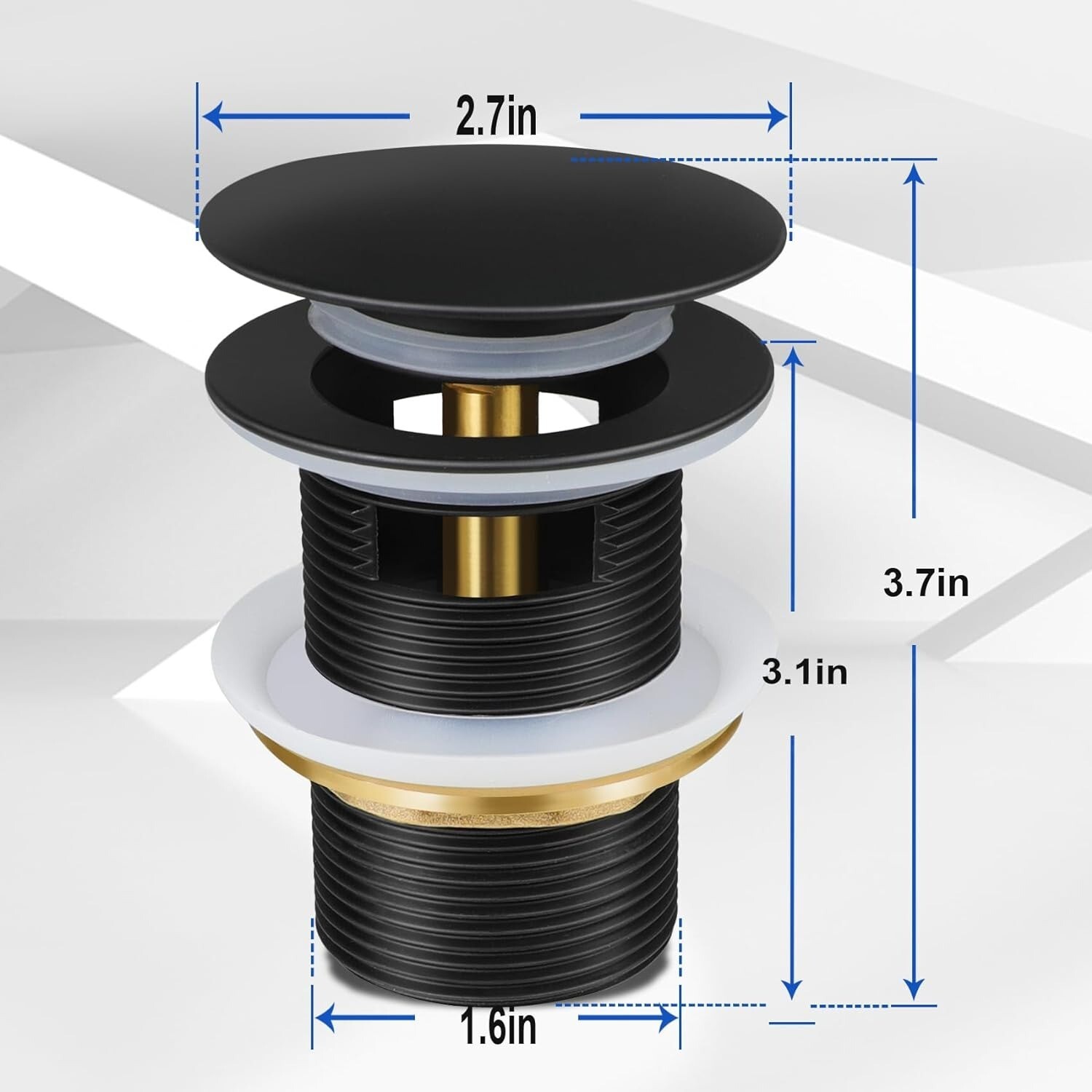 Pop-up Drain Kit for Freestanding Bathtub Tub Drain/Stopper,Freestanding Bathtub