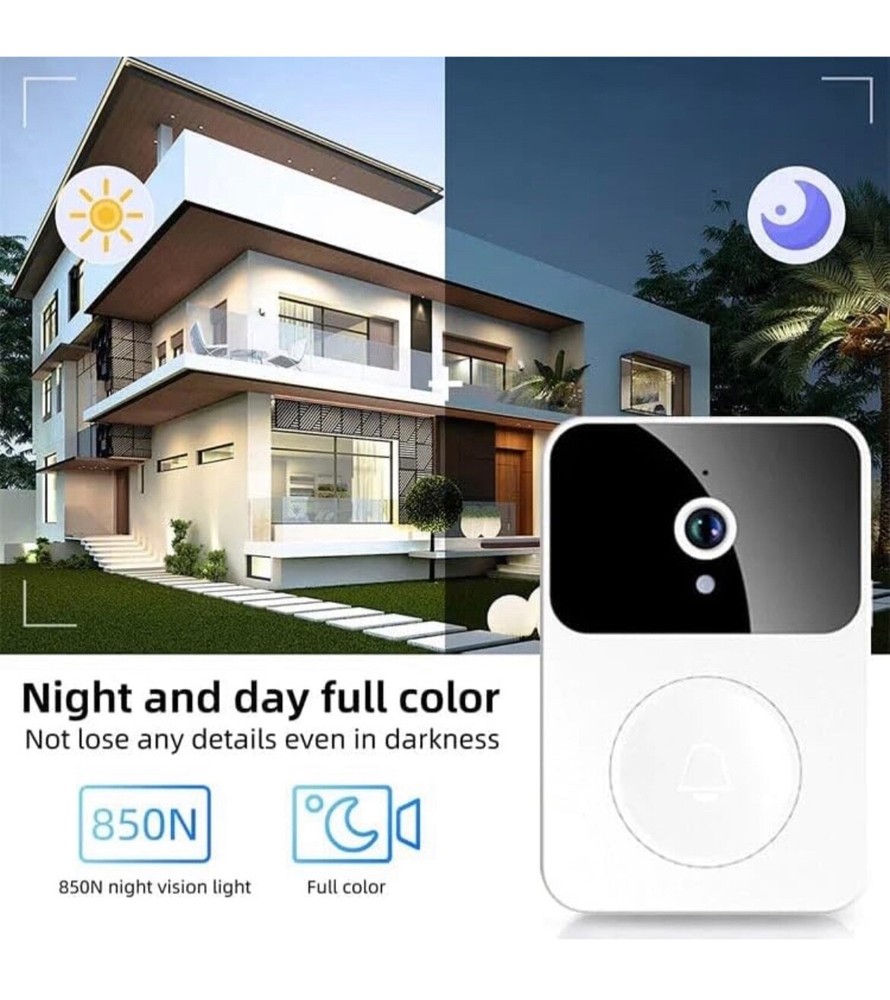 X9 - Visualizable Smart Doorbell - White Camera