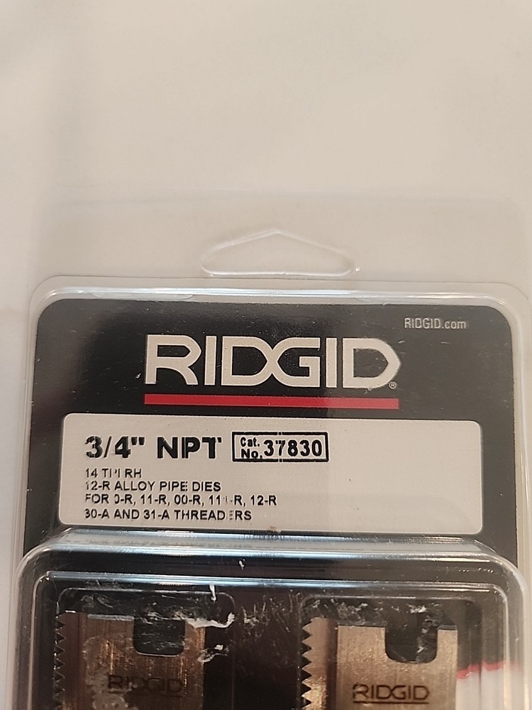 RIDGID 37830 Pipe Threading Dies.