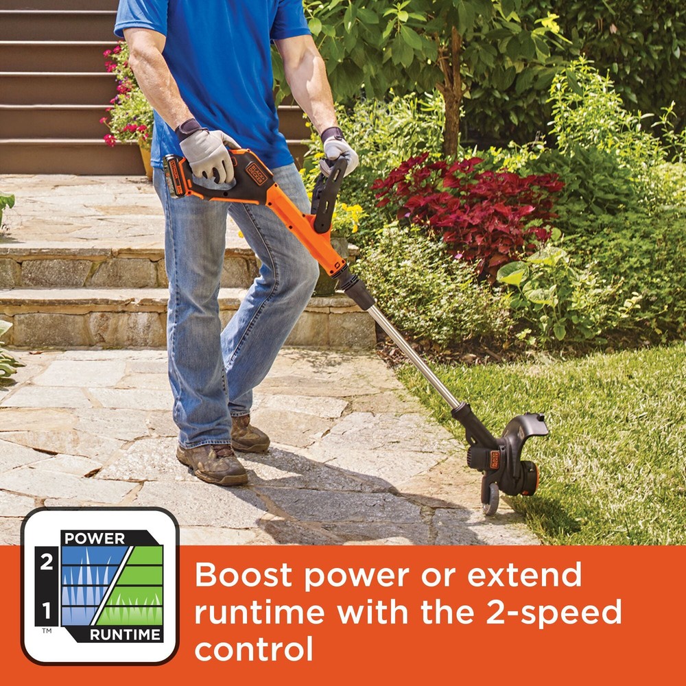 BLACK+DECKER 20V MAX* String Trimmer/Edger, 12-Inch - LSTE525