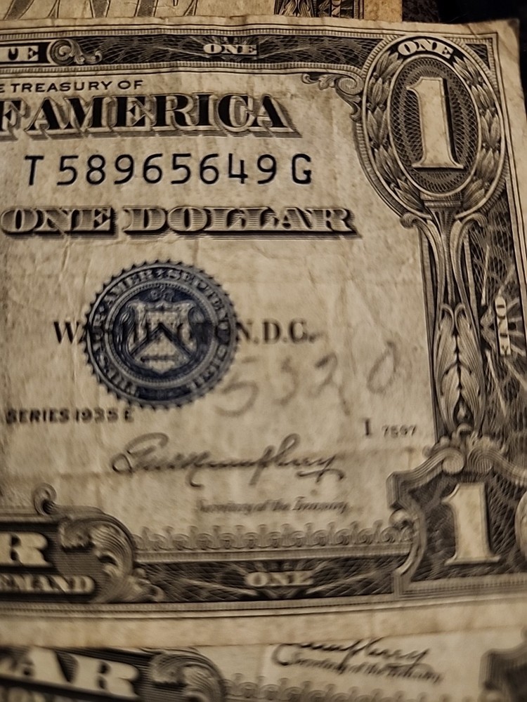 One Dollar Silver Certificate 1 1928B Funnyback 2 1935E