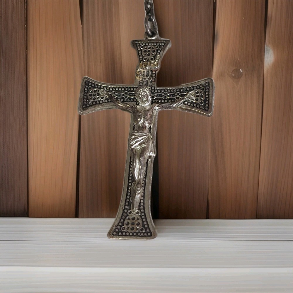 Vintage Creed Sterling Silver Rosary D2