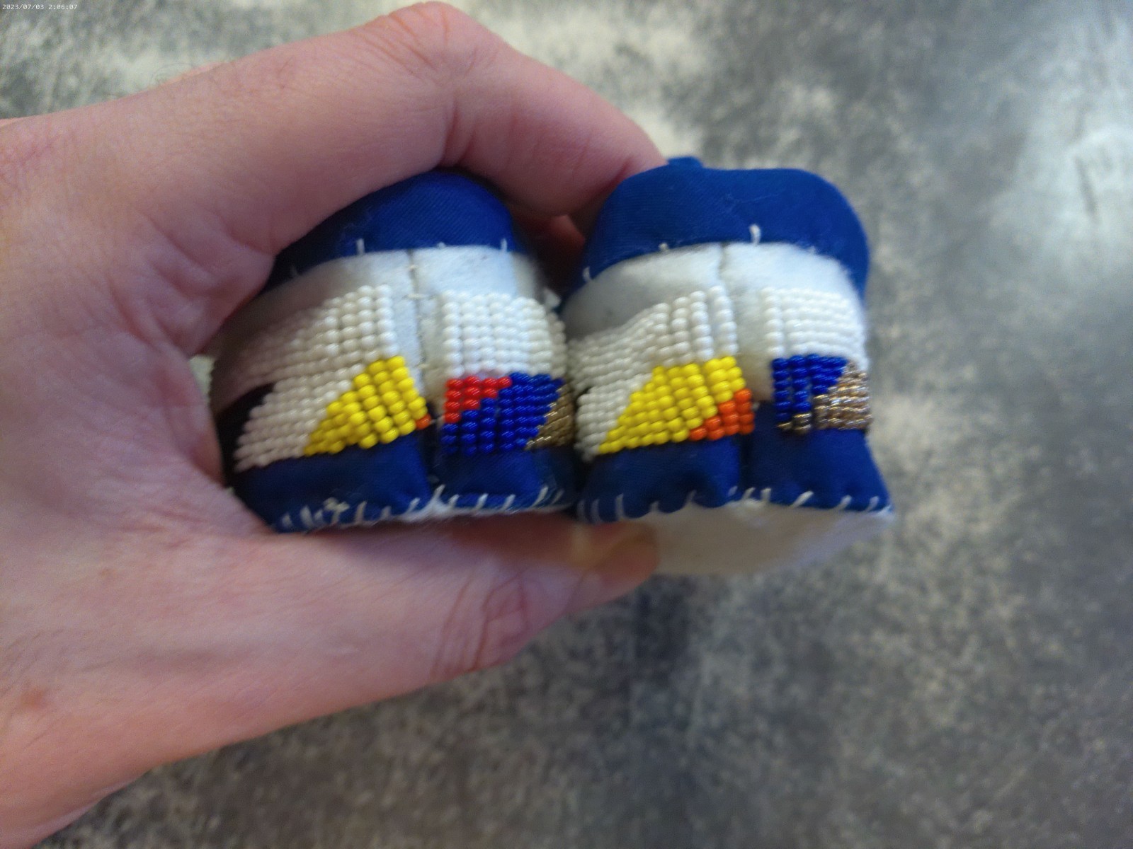 Native American Beaded Baby Moccasins