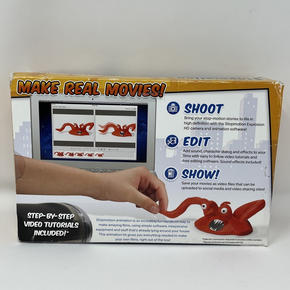 Stopmotion Explosion: Stop Motion Animation Kit w/ Full HD 1080P Camera & Book