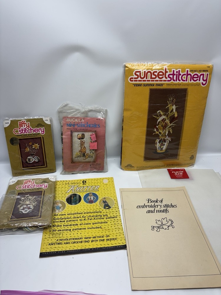 Group Of Embroidery Items