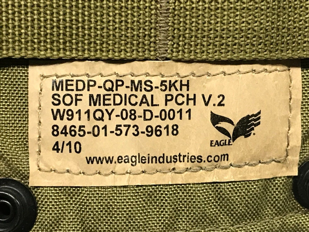 Eagle Industries MOLLE SOF Medical Pouch V2 Khaki USGI