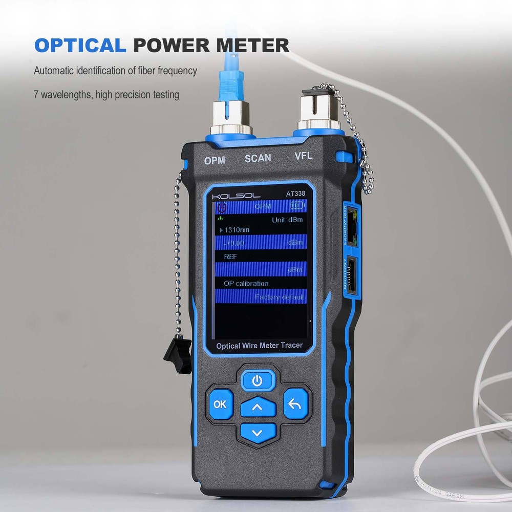 NF-8508 Network Cable Tester Optical Wire Meter Tracer LCD Wire PoE Checker