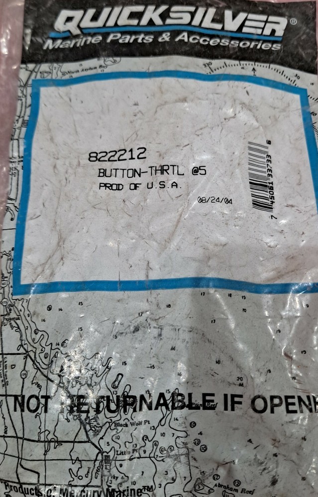 Mercury/Mercruiser Commander 3000 Remote Control Neutral Throttle Button 822212T