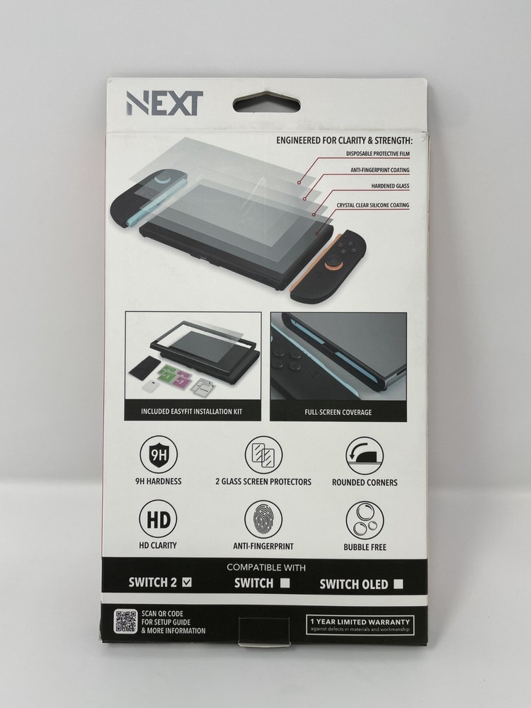 NEXT - Elite Glass Screen Protector 2-Pack for Nintendo Switch 2 - Clear
