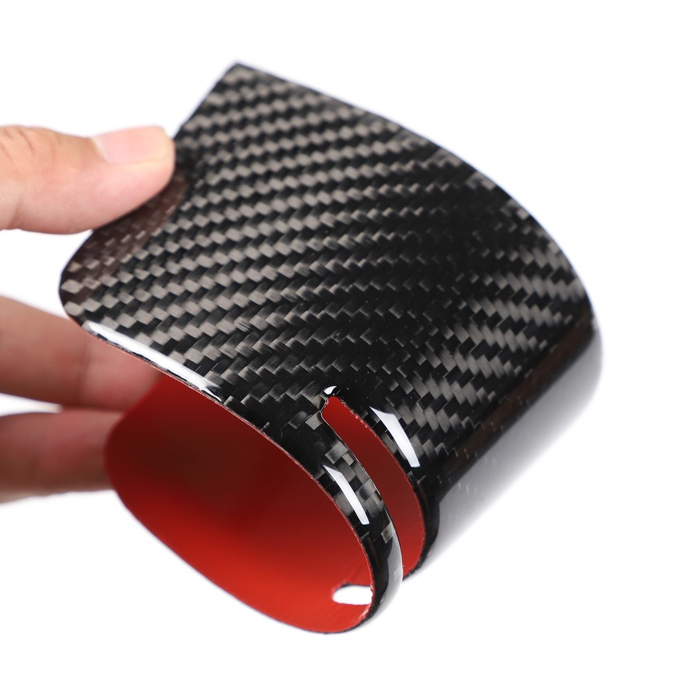 Soft Carbon Fiber Console Storage Box Panel Cover For BMW E81 E82 E87 E88 08-13