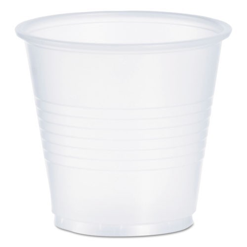 Dart High-Impact Polystyrene Cold Cups, 3.5 oz, Plastic, Translucent, 100/Pack