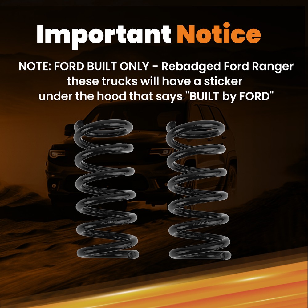 3" Front Drop Coils Lowering Spring Lowering Kit For Ford Ranger Mazda 1998-2012