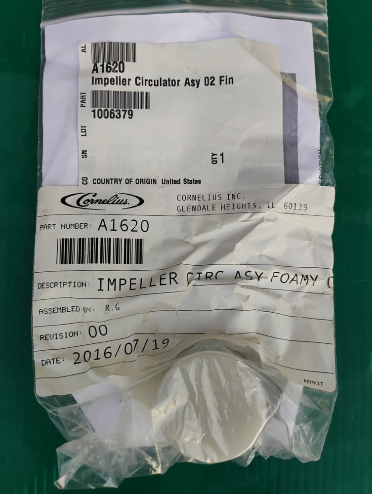 Cornelius A1620 Foamy Jet Spray Impeller Assembly