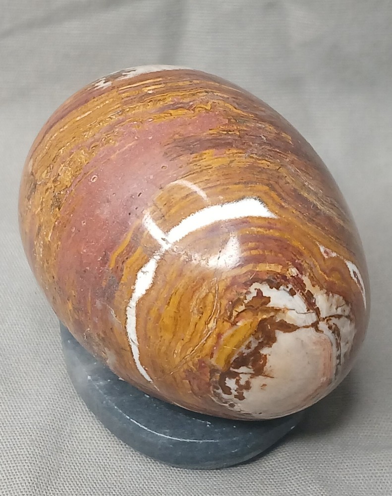 Marble Stone Egg Brown Beige White