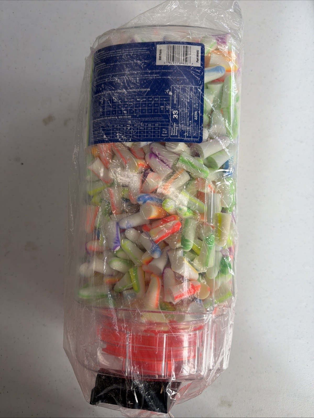 Moldex 6645 Sparkplugs Uncorded Foam NRR33 Extra Light Foam Ear Plugs, 500-Pairs