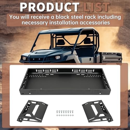 Overbed Cargo Rack UTV Compatible with Fully Adjustable Mounting Brackets
