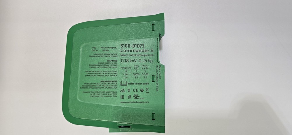 S100-01D73-0B0000 Control Techniques Drives, Commander S Series Drive, AC,