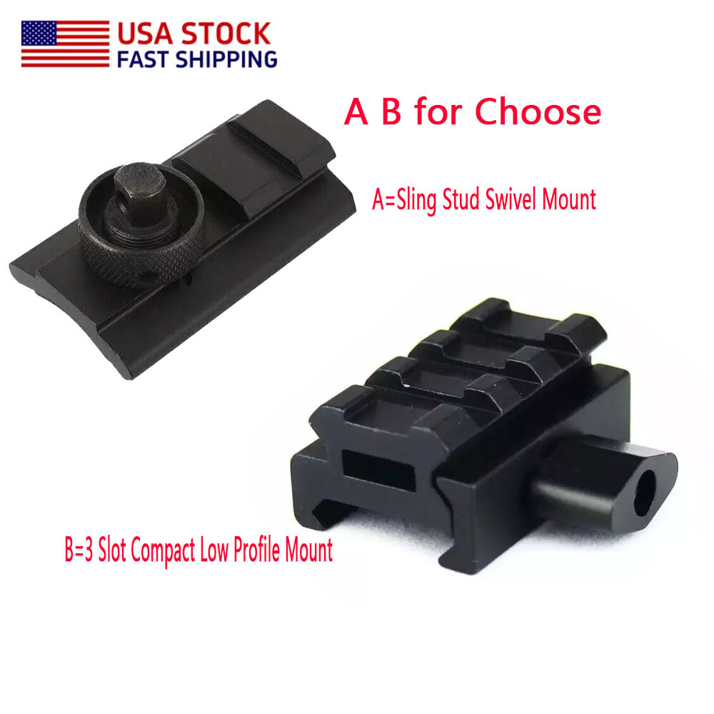 Quick Release Adapter Mount Sling Stud Swivel+3 Slot Low Profile Mount Adapter