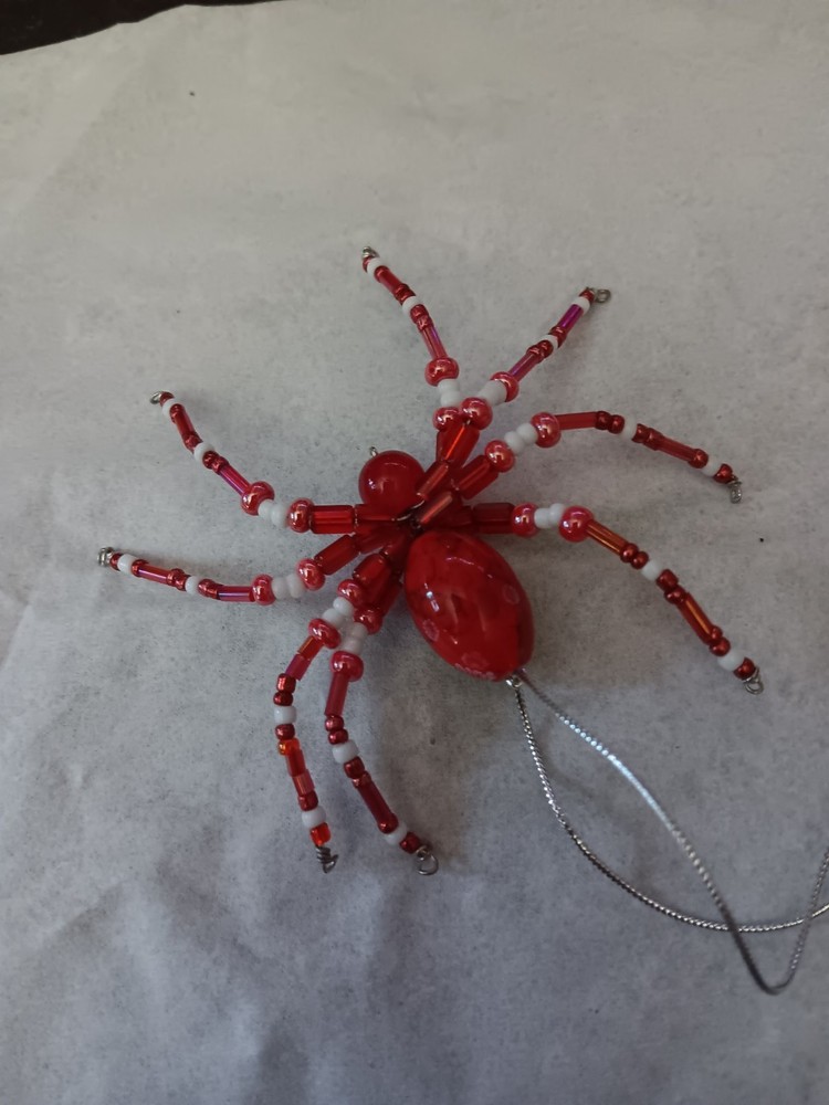 Handmade Beaded Spider #5