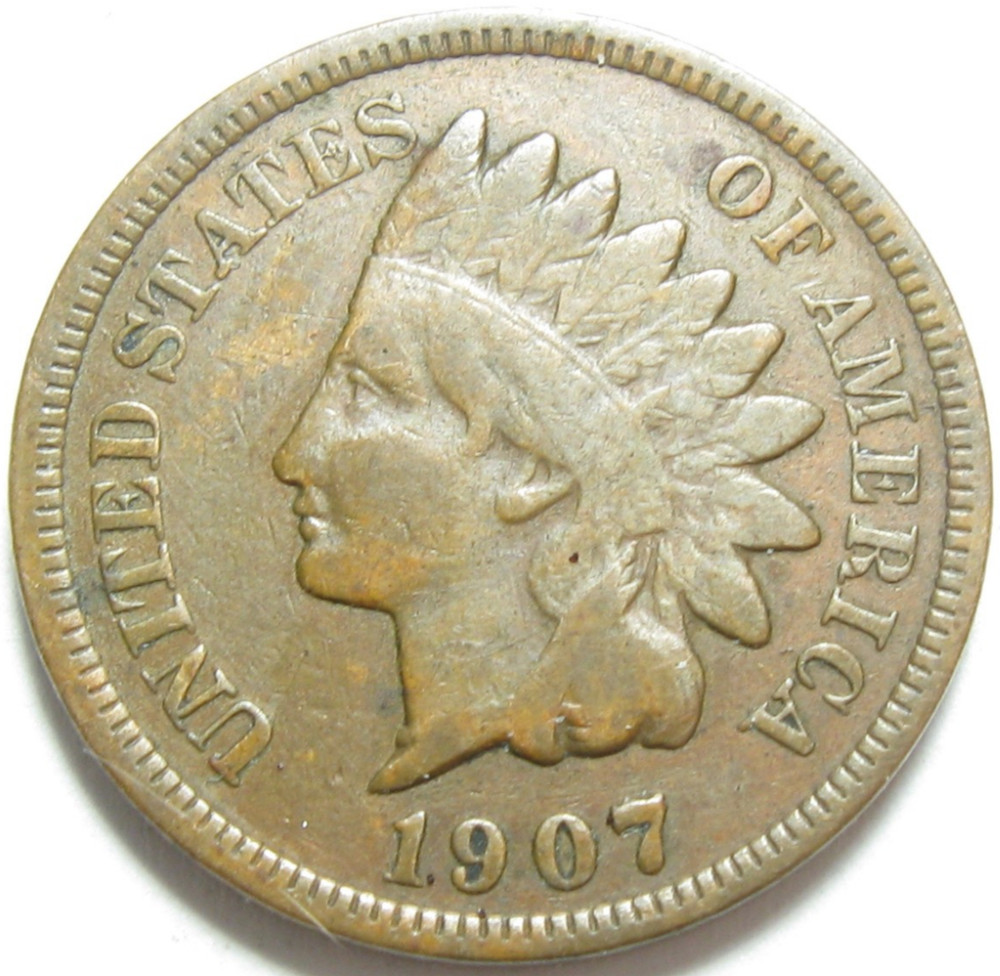 1907 Indian Head Cent - #11412-34