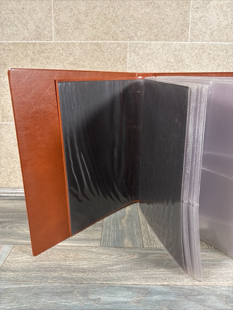 27 Pages ROYAL MAIL TAN BROWN POSTCARDS STAMP ALBUM