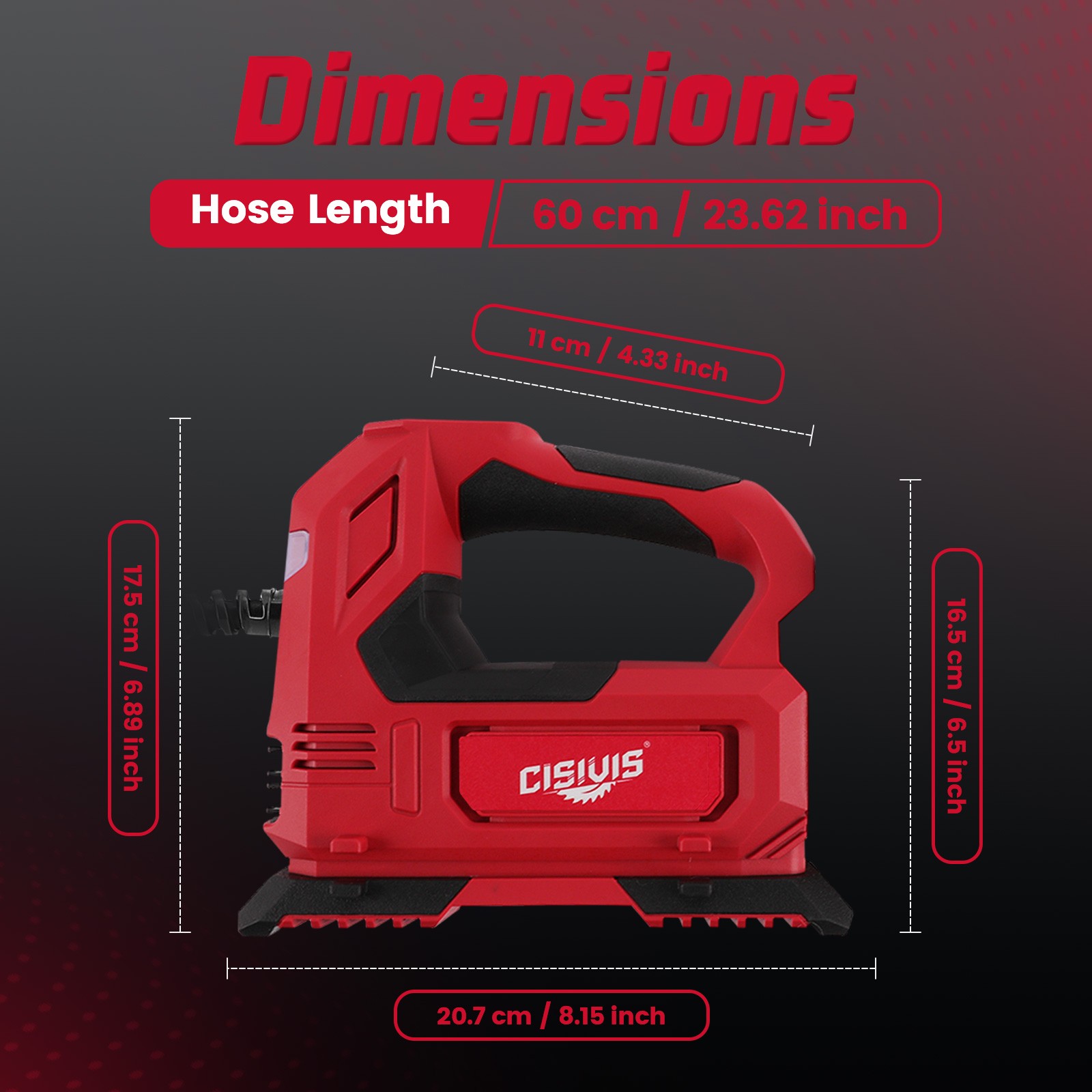 Tire Inflator for Milwaukee M18 Battery Portable Air Compressor for Car, Bicycle