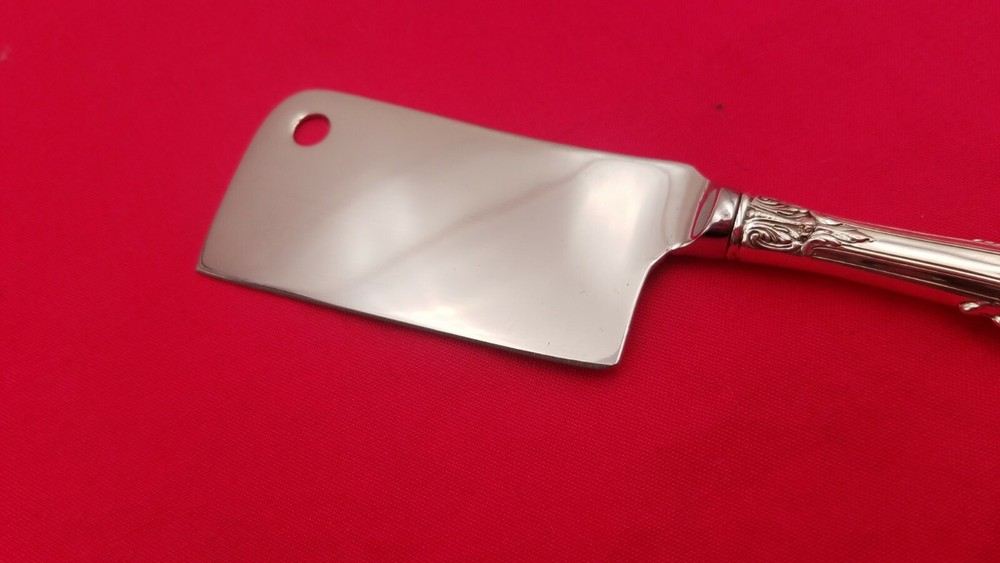 Sir Christopher by Wallace Sterling Silver Cheese Cleaver Custom Made